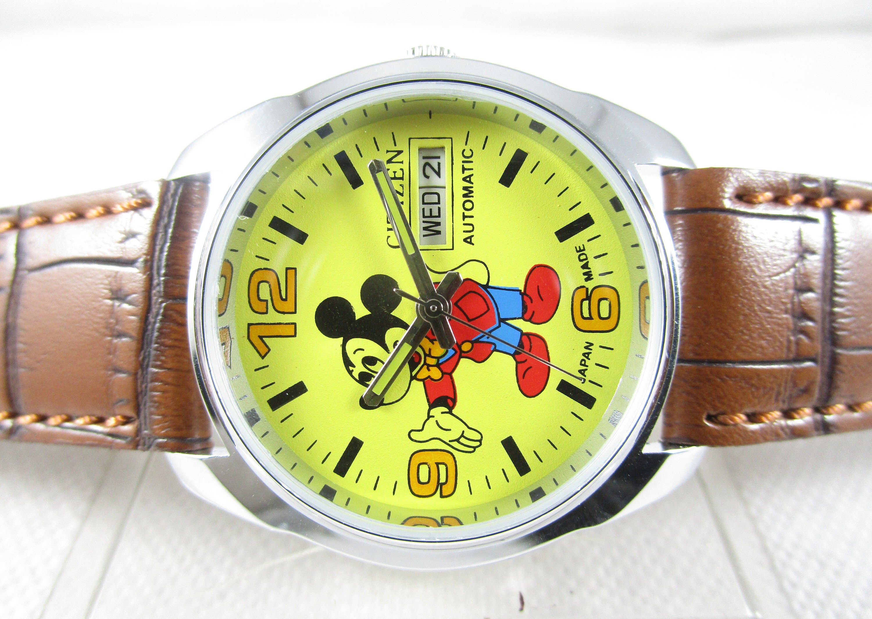 Mickey mouse automatic best sale watch