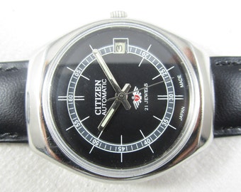 Vintage CITIZEN 21 JEWELS Automatic Date Gent's Japan Made Wrist Watch #B905