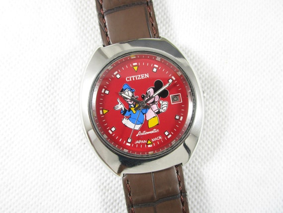 Vintage CITIZEN CARTOON Automatic Date Pre-owned … - image 4