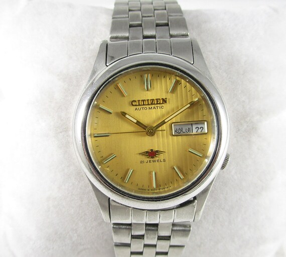 Vintage Citizen 21 JEWELS Automatic Day date Japan Men s Wrist