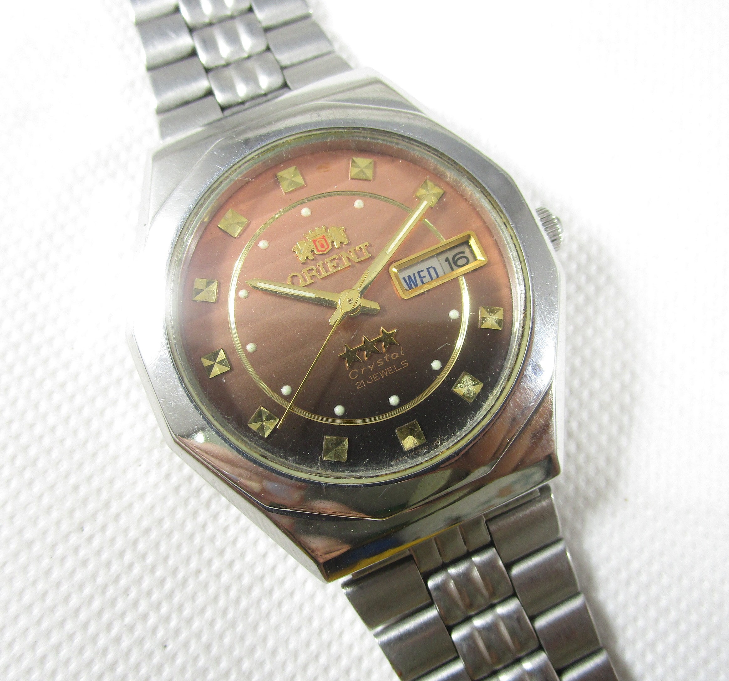 Orient crystal 21 jewels automatico new arrivals