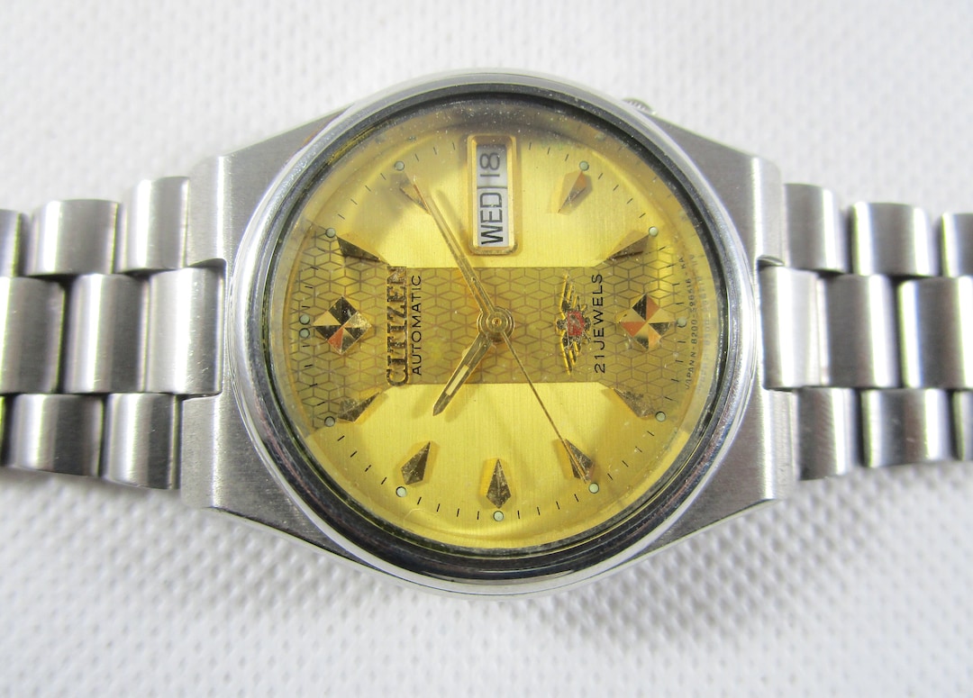 Montre Citizen Automatique Vintage – 21 Rubis, Acier Inoxydable, Années 70