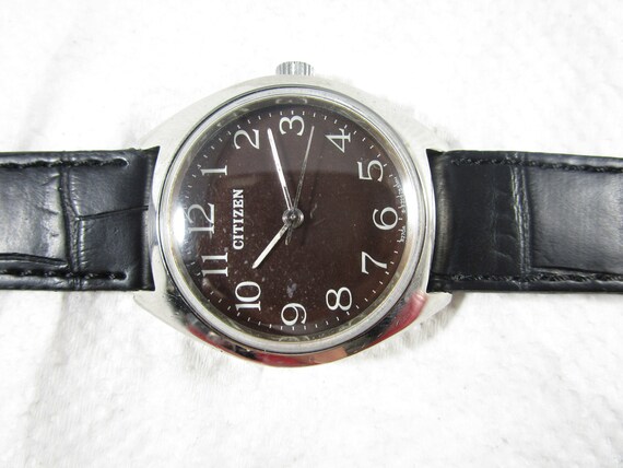 Stock Clearance Vintage CITIZEN Hand Winding Brown Dial Usato