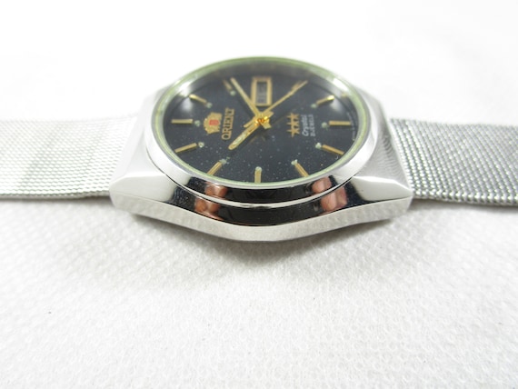 Vintage ORIENT Crystal 21 jewels Automatic Day Da… - image 6