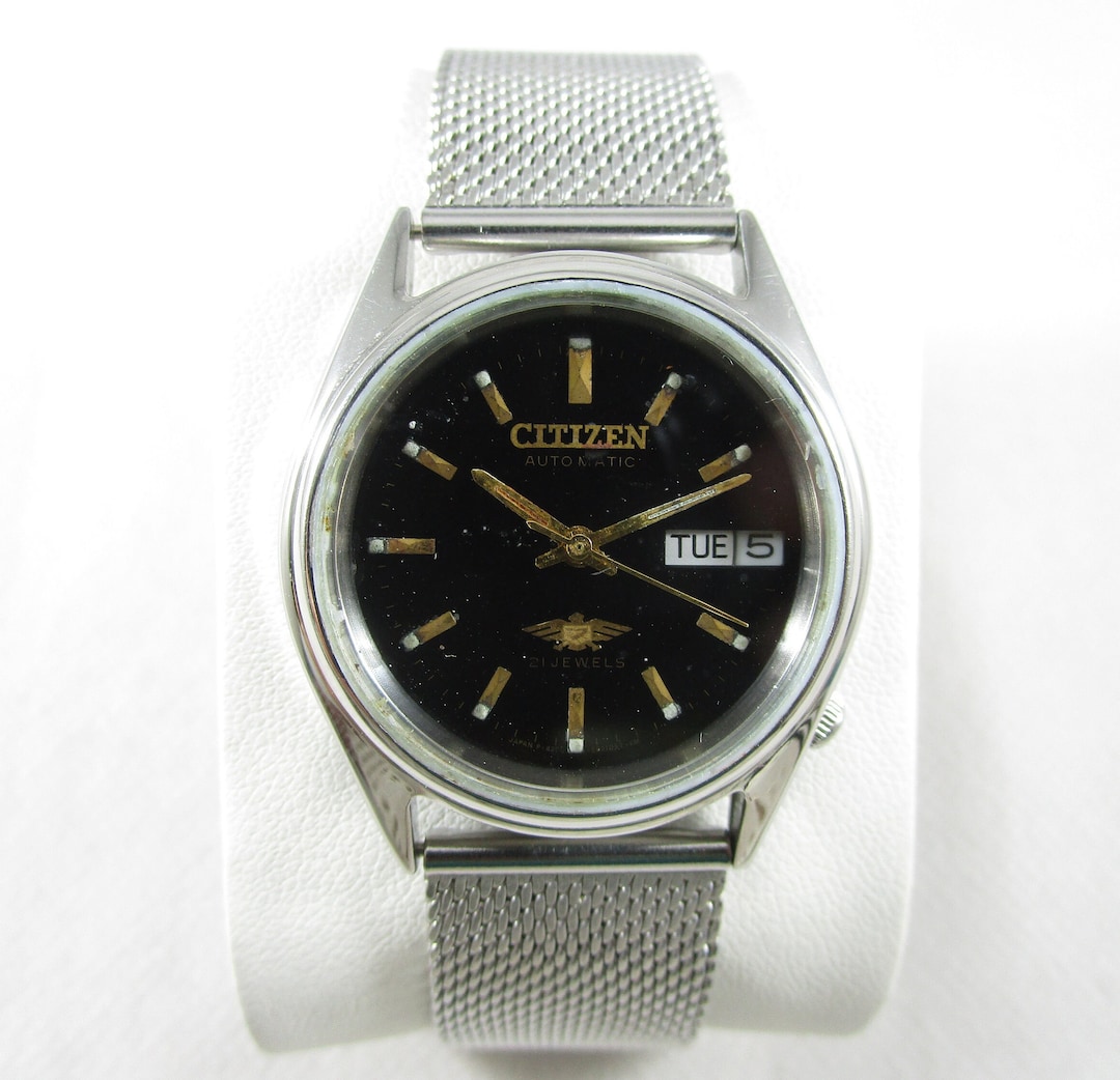 Citizen Automatic 8200 Movement stainless steel Japan Made 21 Jewels Men s Wrist Watch