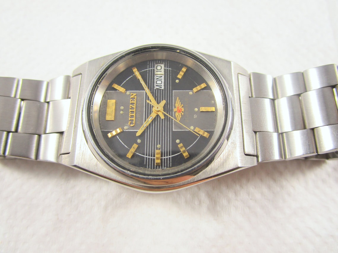 Vintage CITIZEN 21 Jewels Automatic Daydate Original Dial Men Etsy