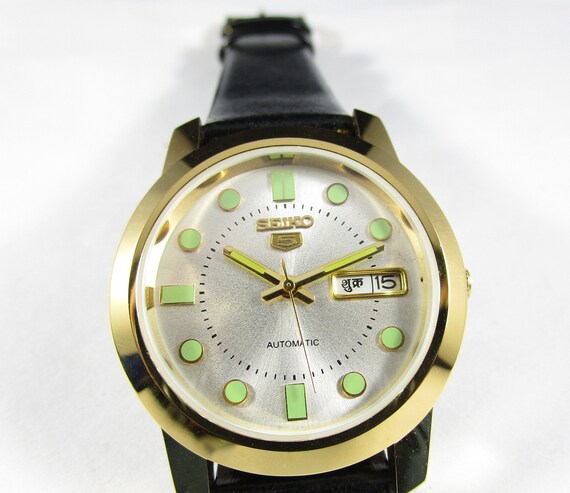 Stock Clearance Refurbished Seiko 5 Day Date Automatic Gold - Etsy