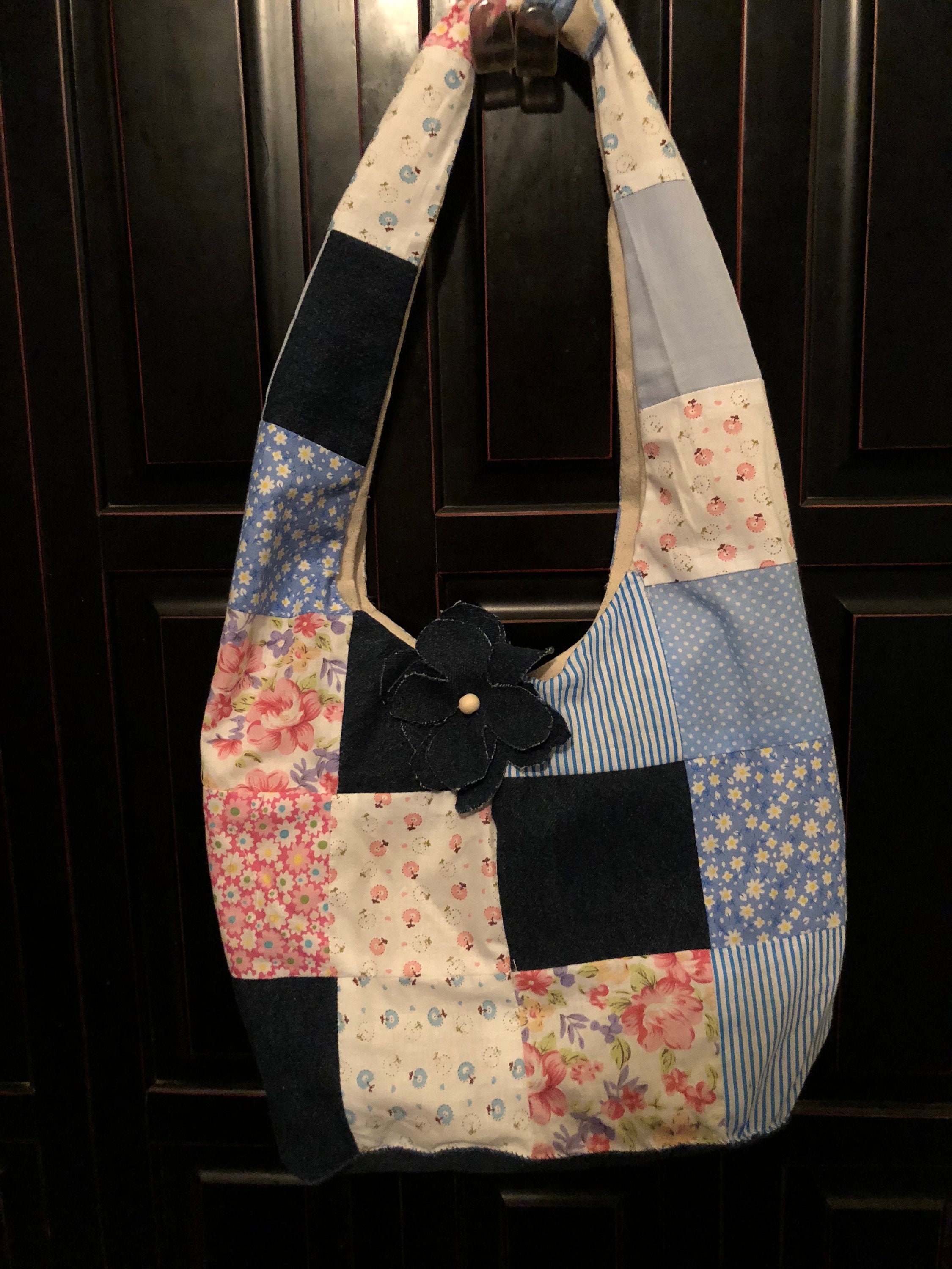 Patchwork Hobo Bag Etsy