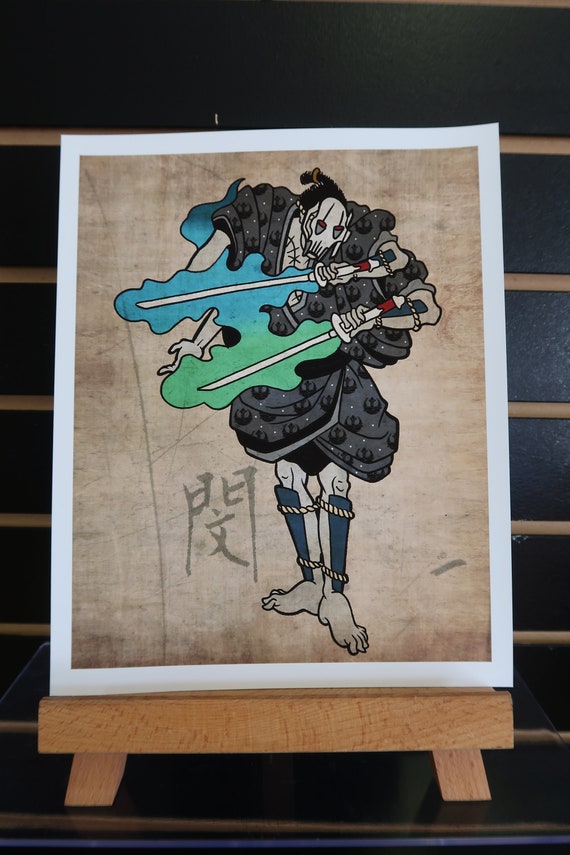 Star Wars Samurai General Grievous Inspired Art Print 8x10 Museum Matte Paper Poster
