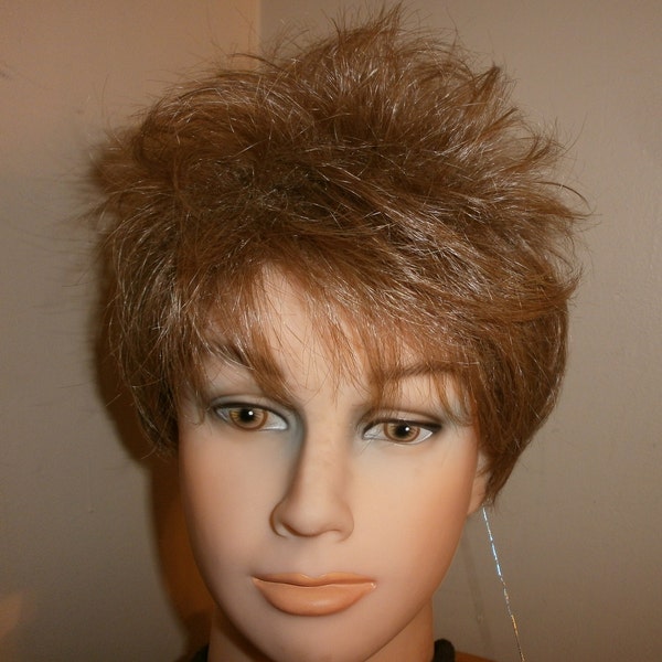 Short Blonde Wig - Pixie Cut Unisex Wig Synthetic Hair [WSMARTHA-100]