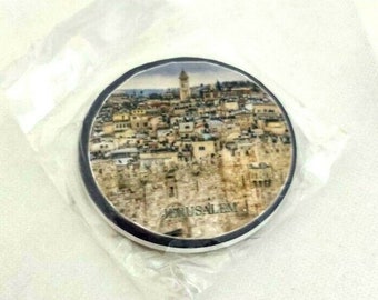 Jerusalem wall and Old City of Jerusalem Ceramic Fridge Magnet Souvenir