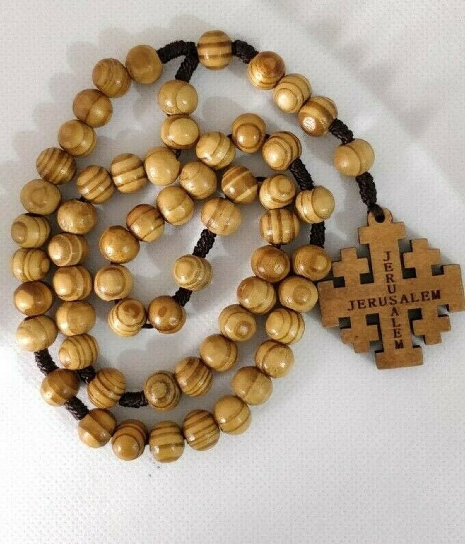 Rosari In Legno Di Ulivo Con Croce Di San Benedetto - Set Da 3 Pezzi Per Uomo E Donna - Foto 7