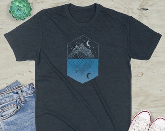Camiseta gráfica Mirror Mountain Lake