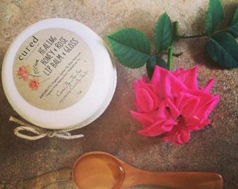 Healing Honey & Rose Lip Balm and Gloss