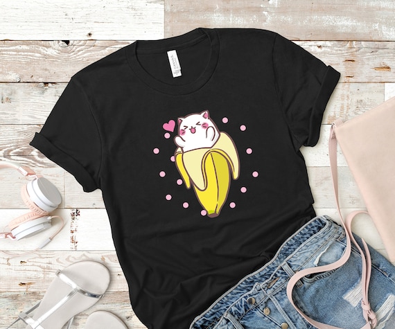 Bananya Banana Cat Love Unisex T-shirt - Etsy