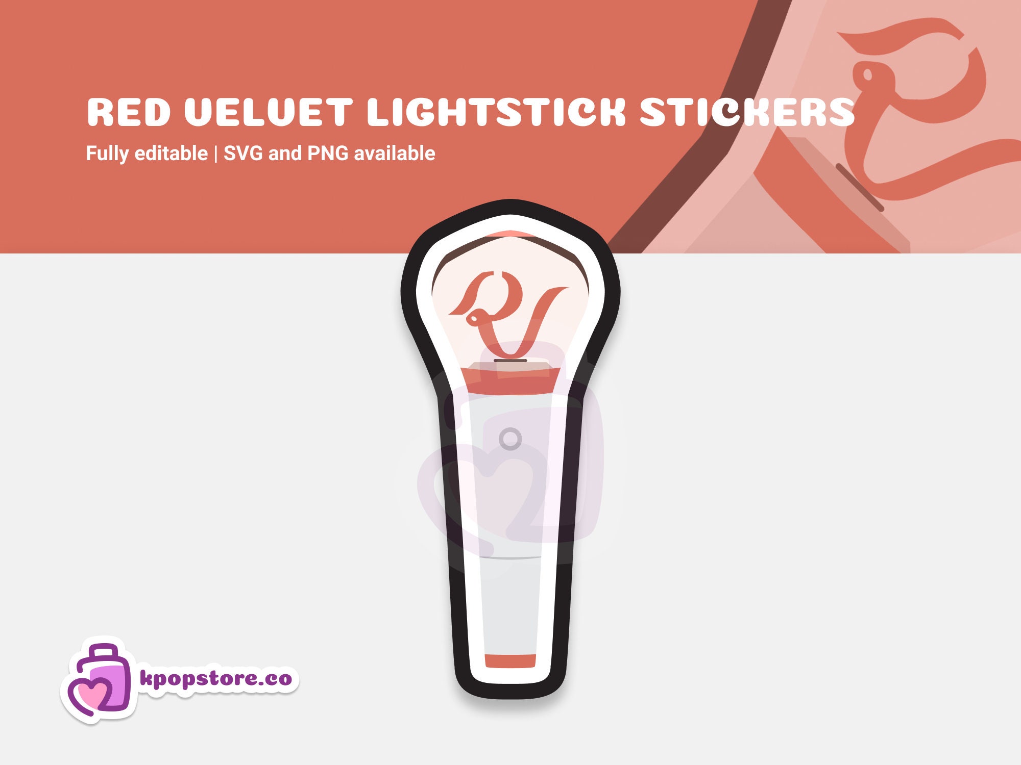 Velvet Lightstick Vector Editable - Etsy