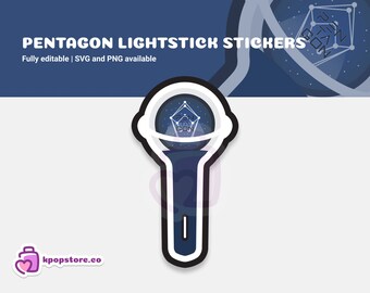pentagon lightstick etsy norway