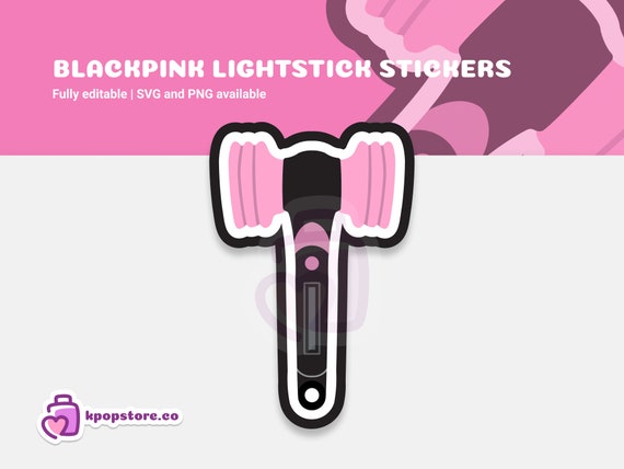 blackpink lightstick sticker svg vector editable and etsy