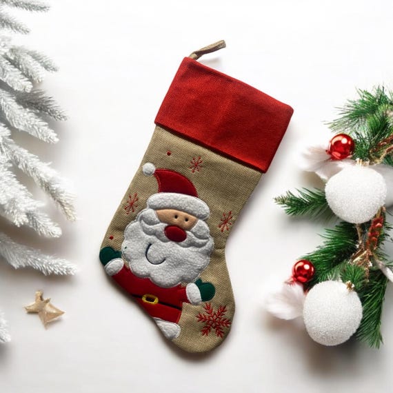 Calza della Befana Tartan Calza di Natale Calza della Befana