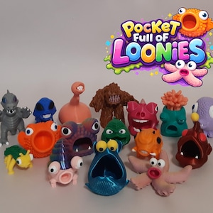 Criaturas locas, miniaturas, bichos de estantería, compañeros de escritorio, figuras raras y extravagantes