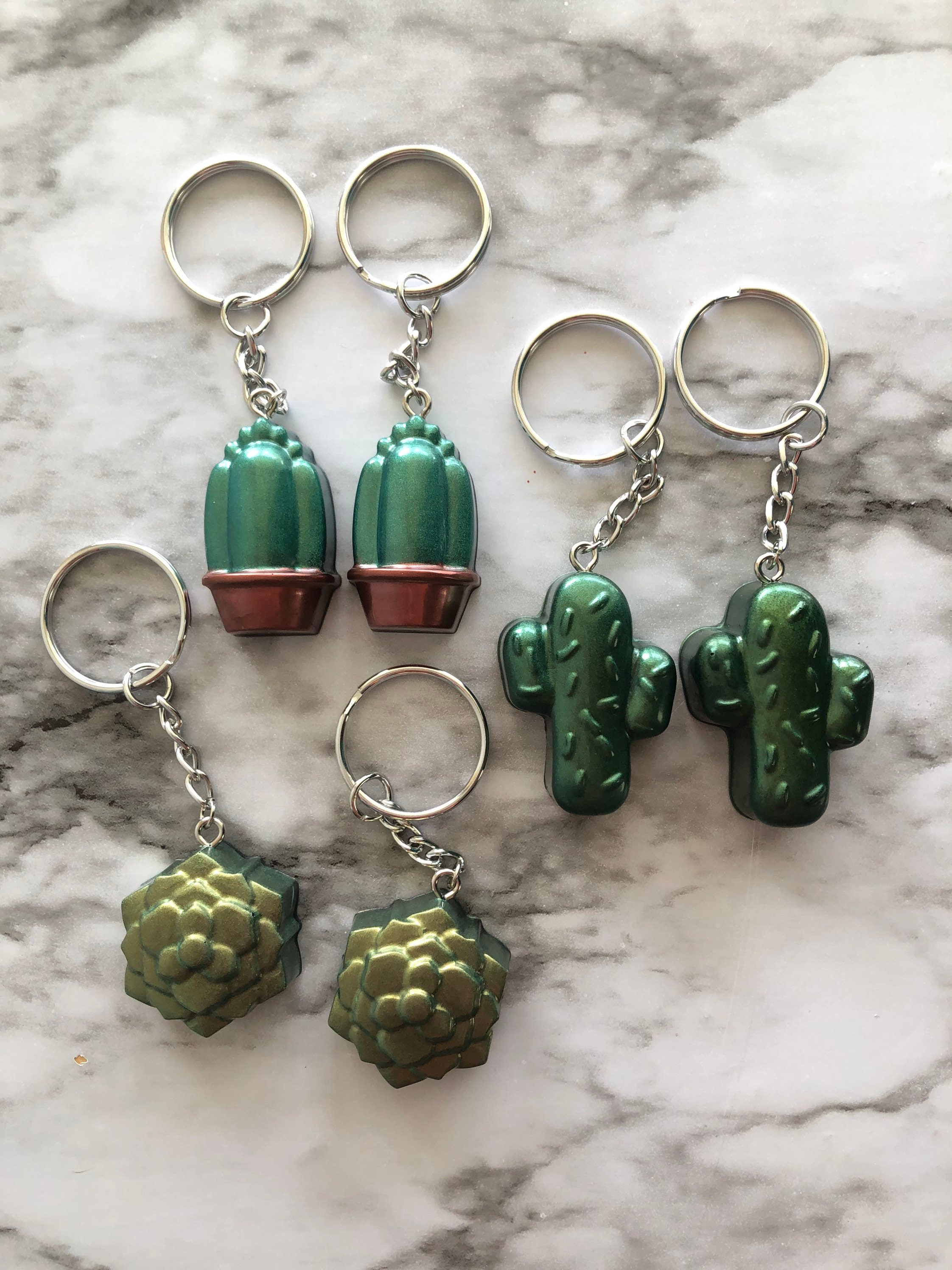 Cactus Keychain Etsy