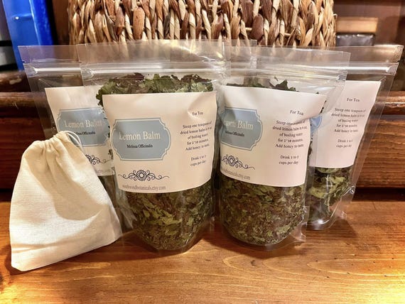 Lemon Balm-With Free Cotton Tea Bag