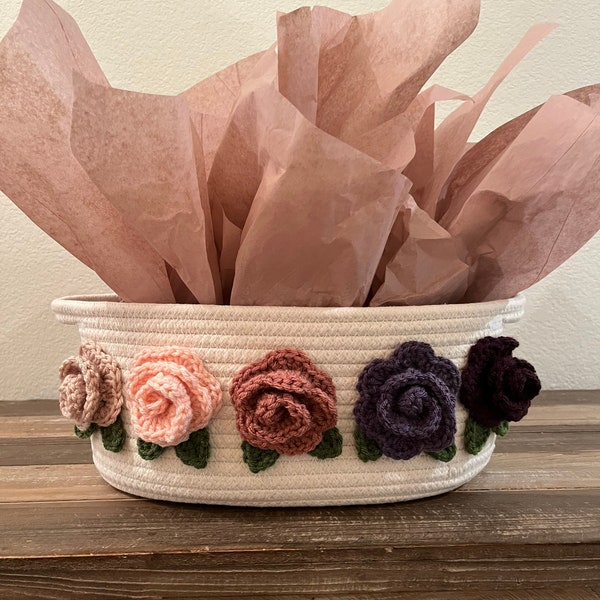 Baby Girl Storage Basket Etsy