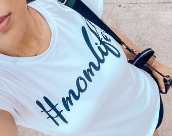 Momlife T-shirt, Mama Tee, Mom Life, Trendy Mom Shirt, Cool Mom Shirt, Mom Gift, Gift for Her, Tops and Tees, Mother days shirt, Mom Life.