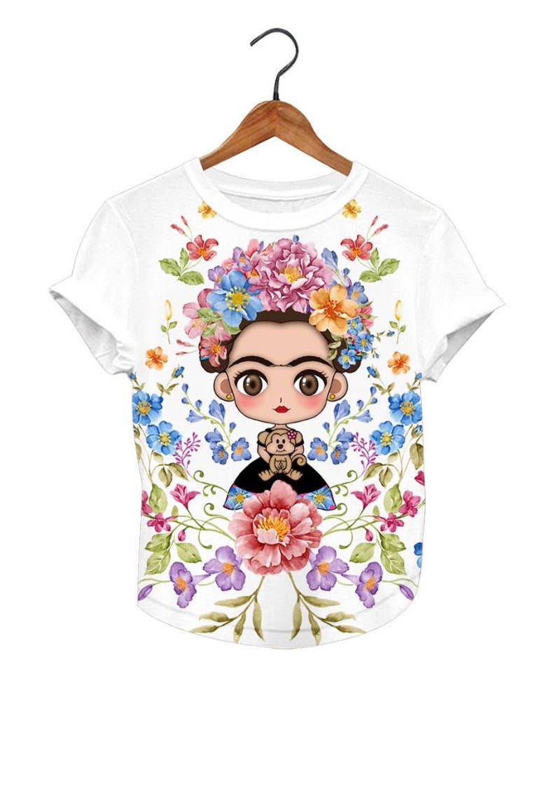 Frida Kahlo Cartoon Frida Kahlo Frida Frida Kahlo Tshirt - Etsy