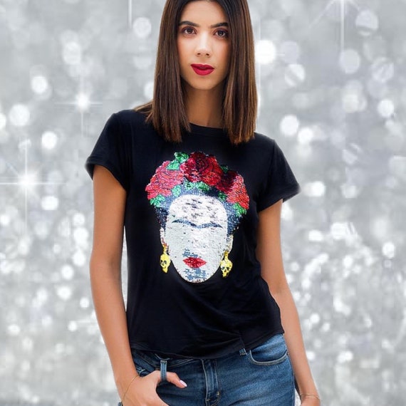 Womens Tops Unisex Shirts Feminist Power Women's Tops Feminist Shirt Frida Kahlo Shirt
