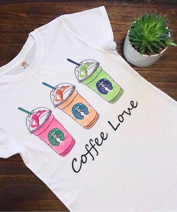 Koffie Love Starbucks Shirt Coffee Cup T shirt Coffee Tee | Etsy Starbucks t shirt | Etsy