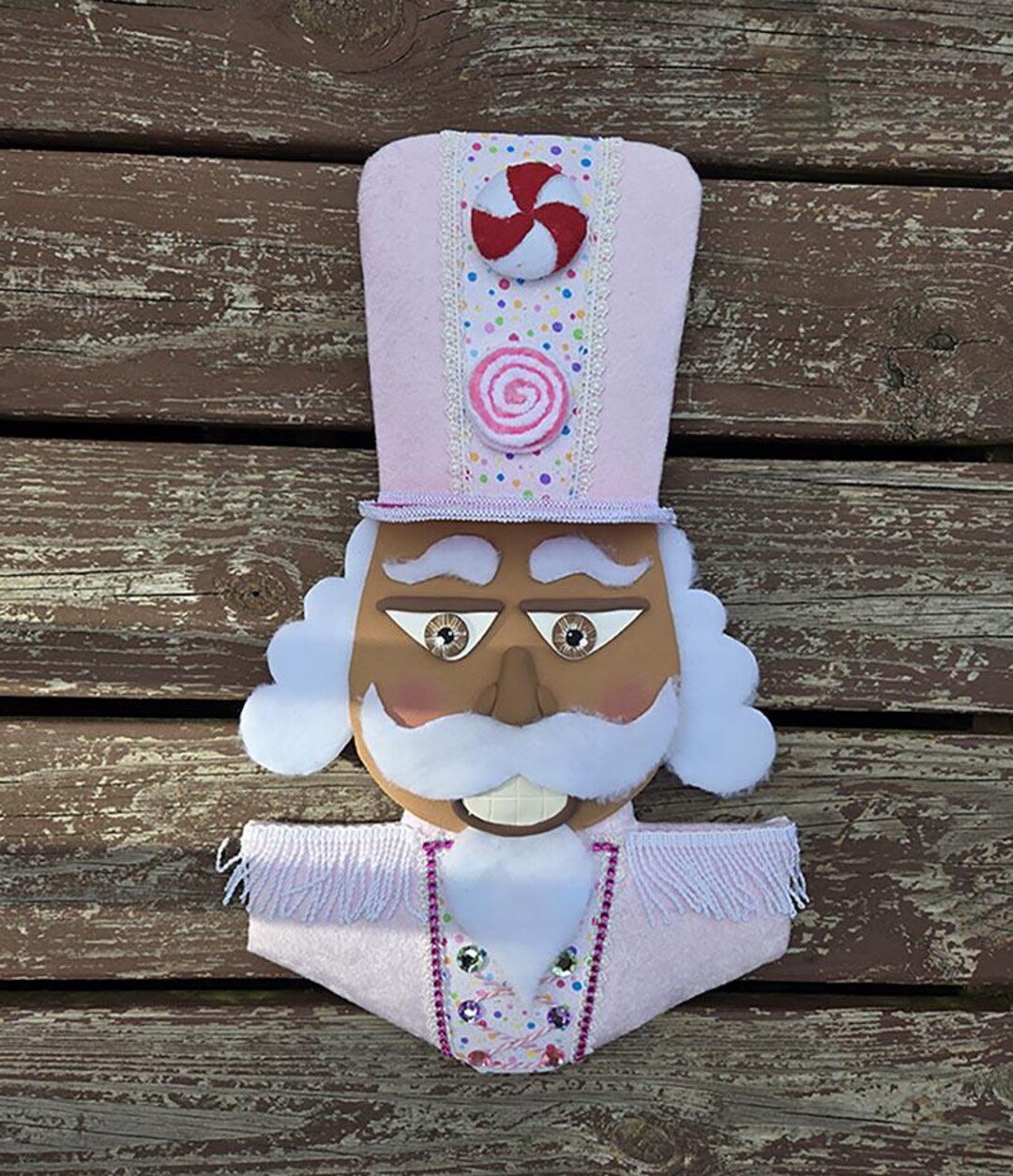Nutcracker African American Christmas Wreath / Swag Attachment candy
