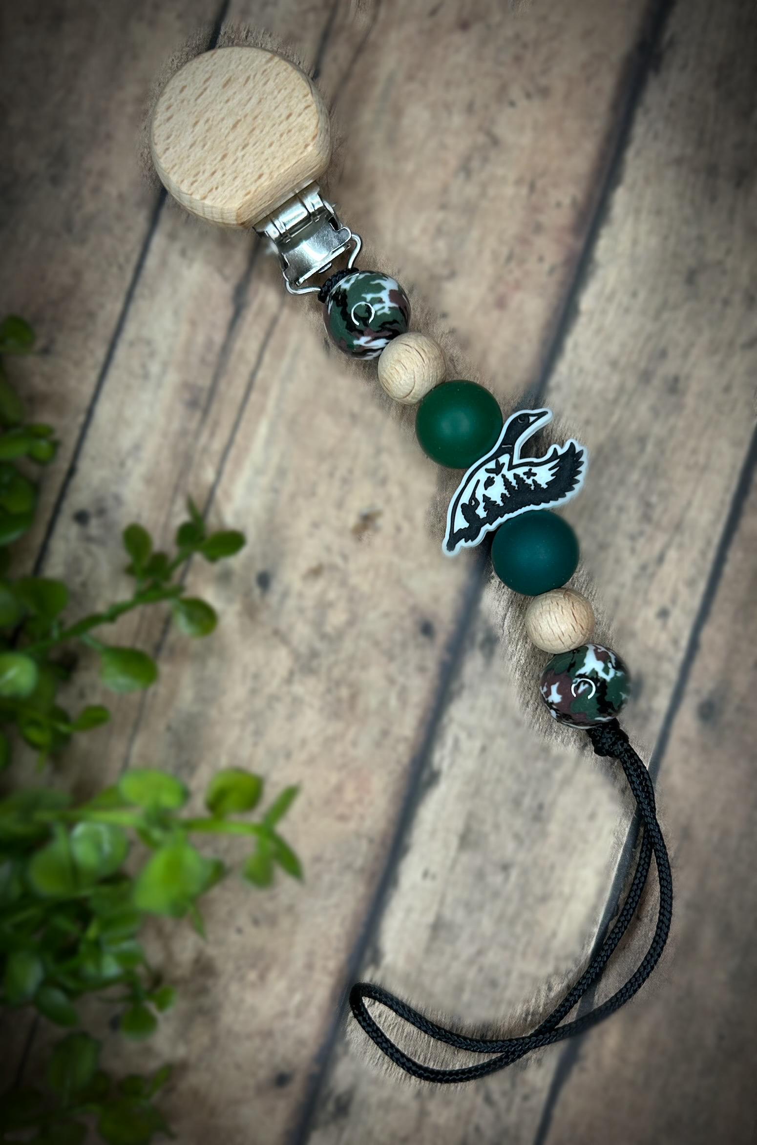 Hunting Pacifier Custom Pacifier Clip, Duck, Hunting, Camo, Green, Keepsake, Gift, Baby ...