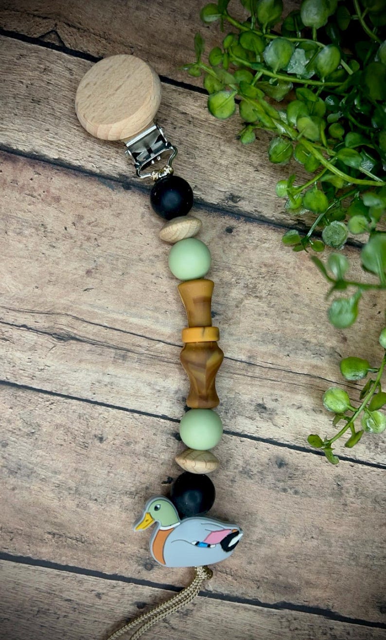 Hunting Pacifier Custom Pacifier Clip, Duck Call, Hunting, Ducks, Camo, Keepsake, Gift ...