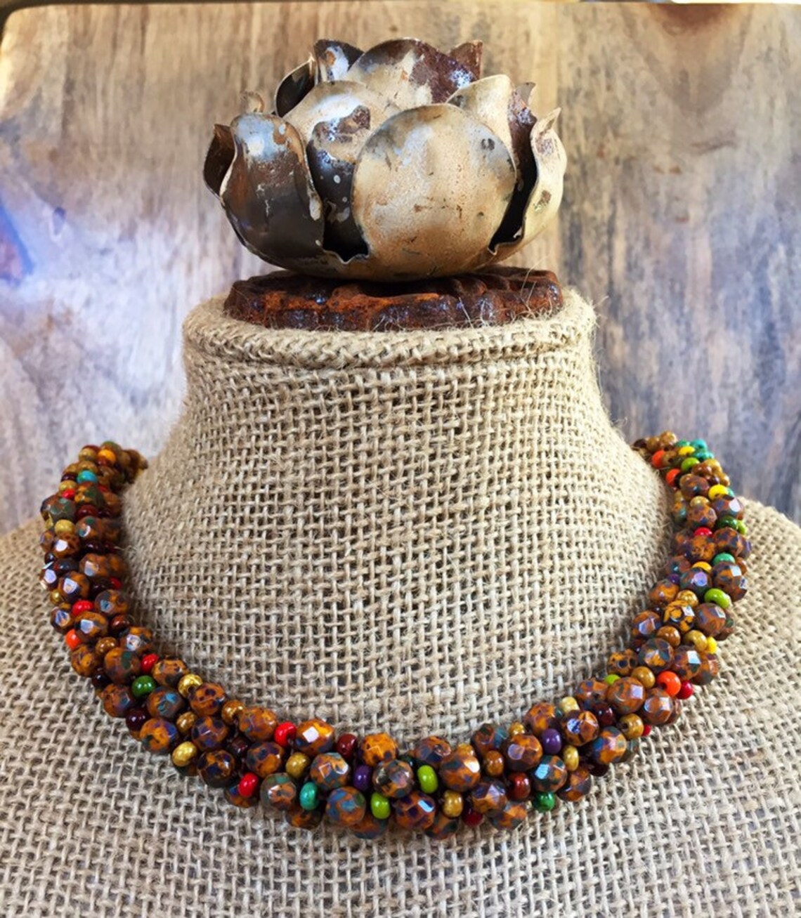 167 Indian Corn Kumihimo Necklace | Etsy