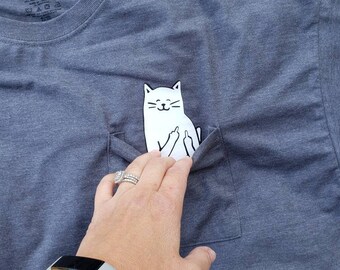 bad cat pocket shirt