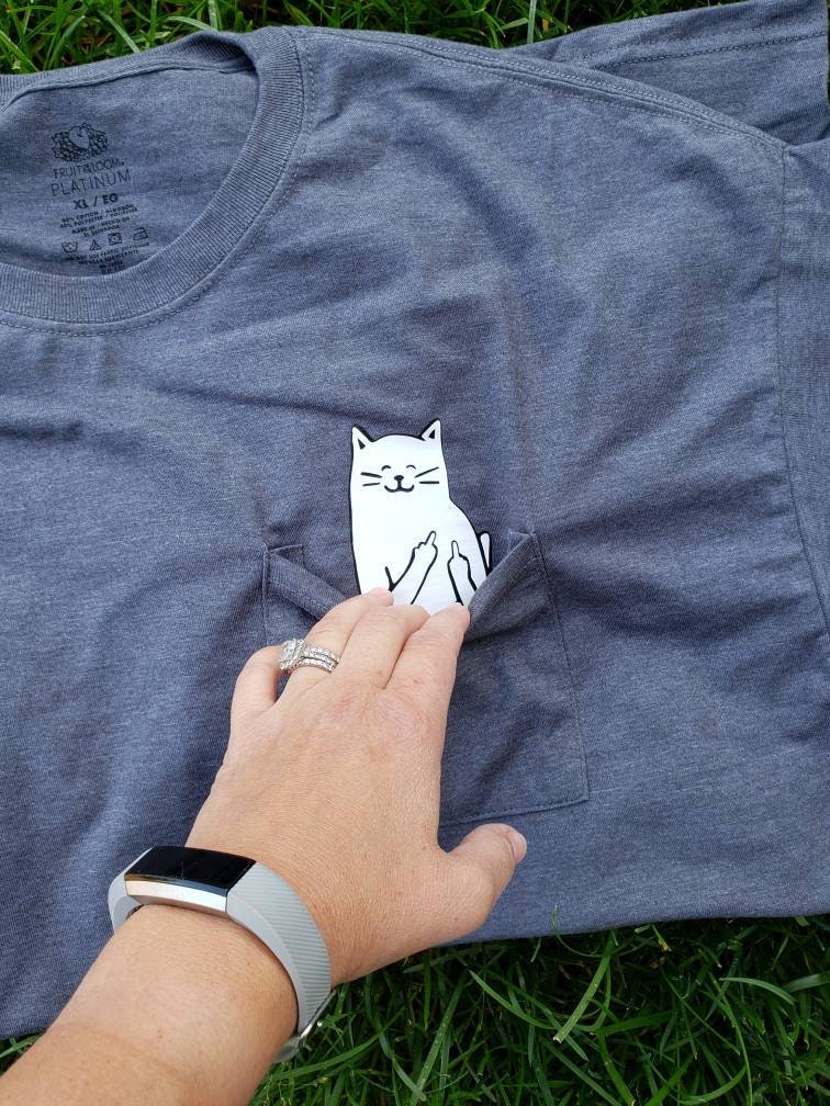 RESTOCK Adult Middle Finger Cat Pocket 
