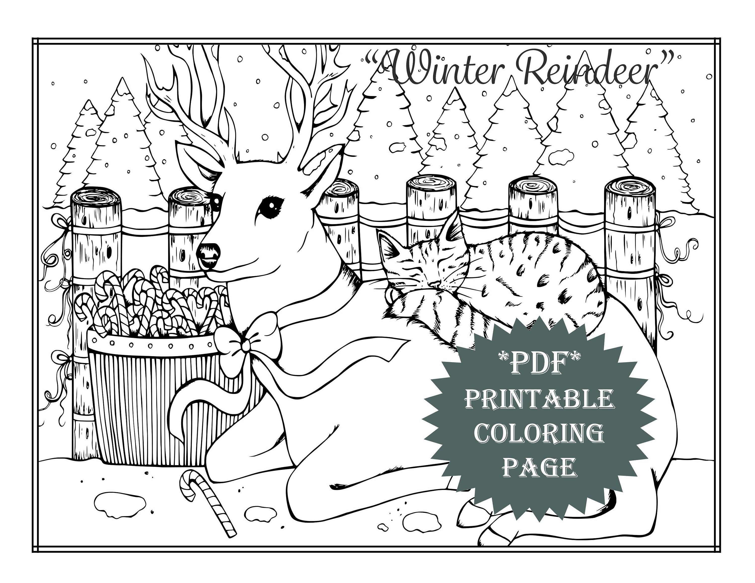 8100 Collections Winter Cat Coloring Pages  Free