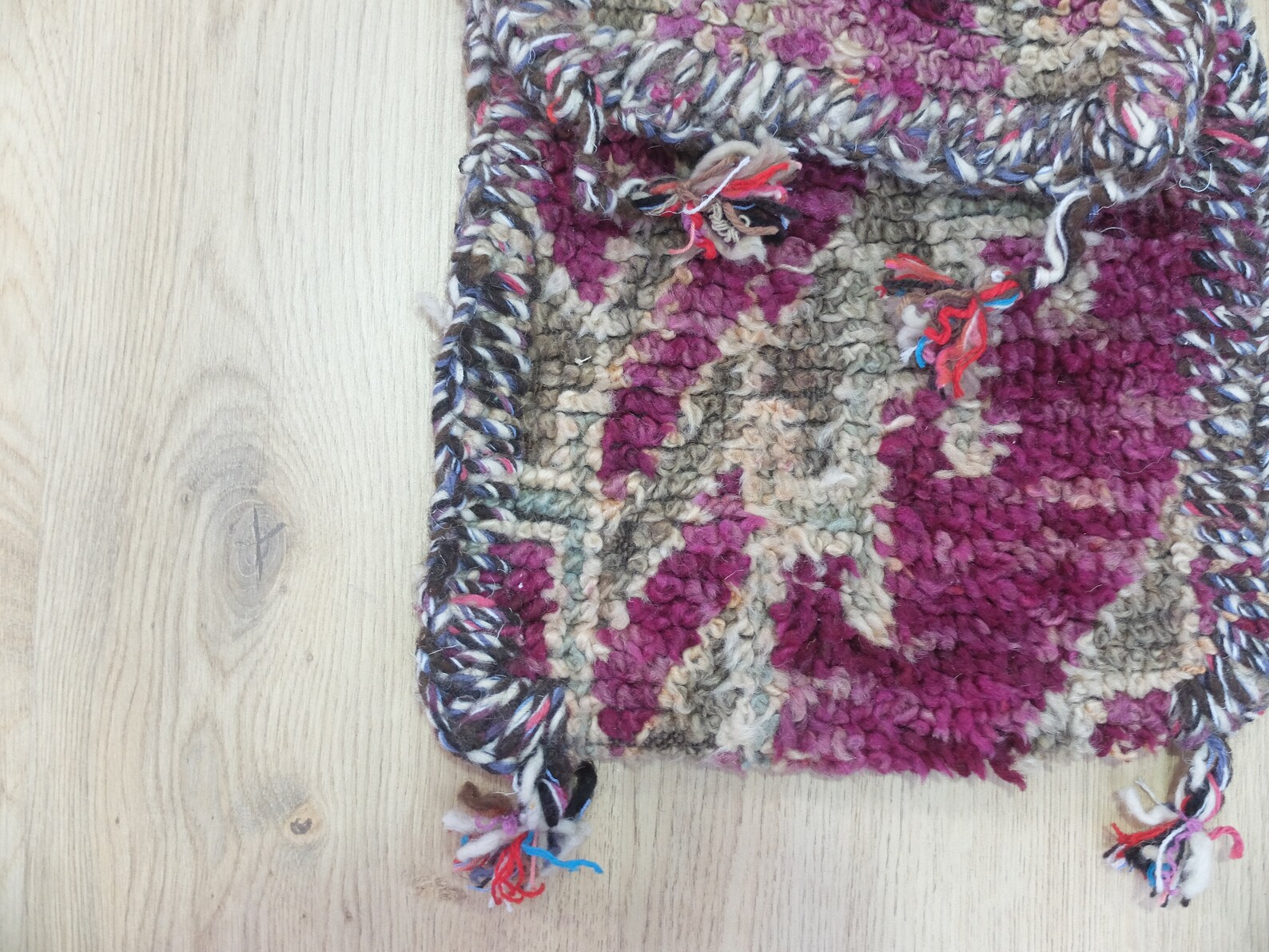 Multi-coloured Bag Berber Wool Rug Bag Vintage Kilim Wool - Etsy