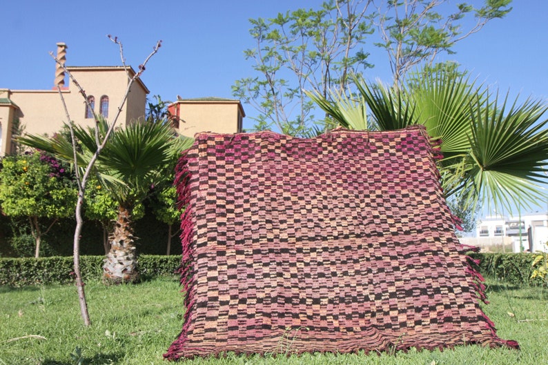70 X 70 Inches Rug Moroccan Vintage Bejaad Rug Hand Woven By Etsy