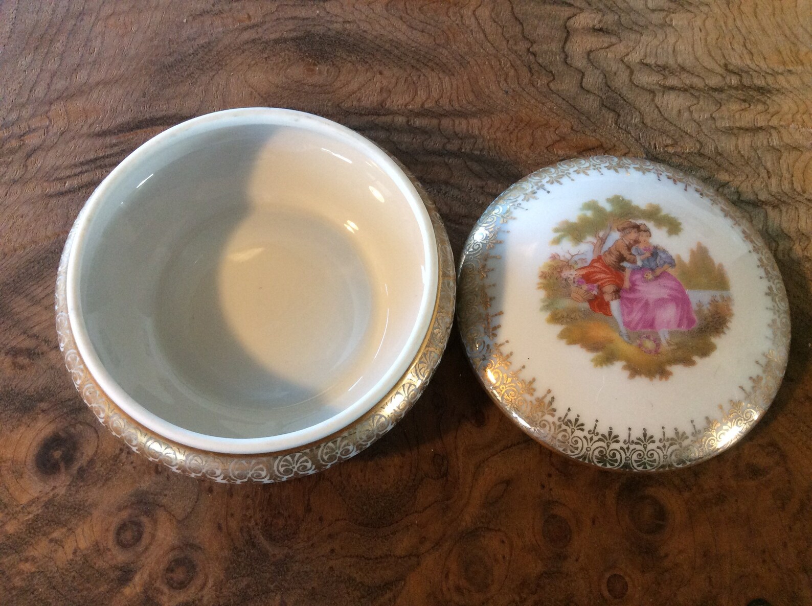 FM Limoges France Porcelaine Artistique Bon Bon/ Trinket Dish Etsy
