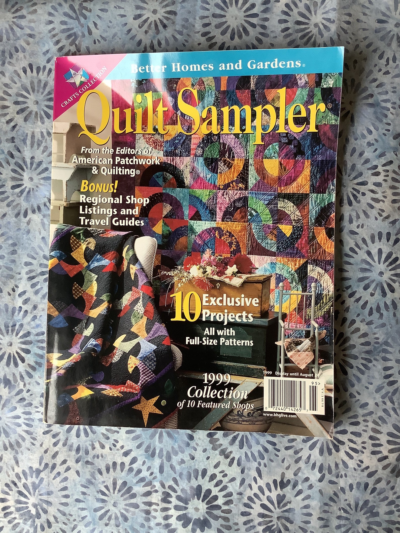 Better Homes and Gardens Quilt Sampler Magazine 1999 EXCELLENT Etsy