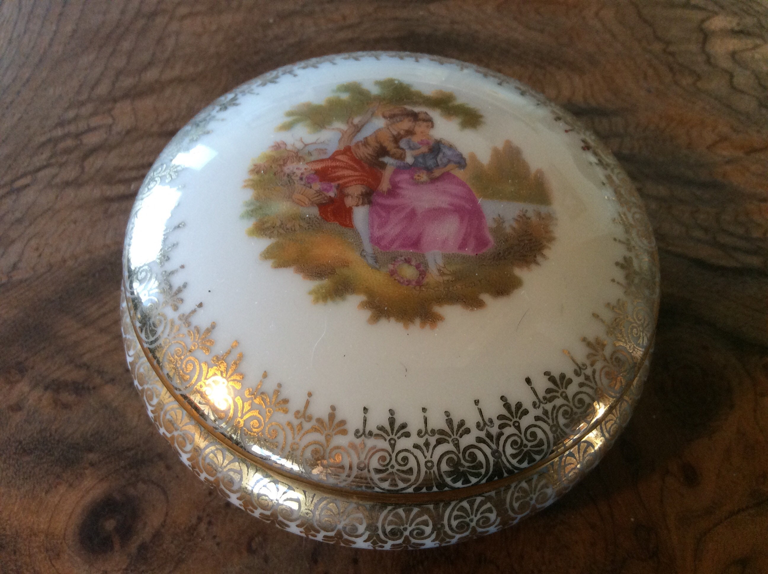FM Limoges France Porcelaine Artistique Bon Bon/ Trinket Dish Etsy