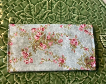 Checkbook Wallet, Checkbook Cover, FLORAL  Fabric Checkbook, Checkbook Register Holder, Checkbook Cover for Women, Holder  Duplicate Checks