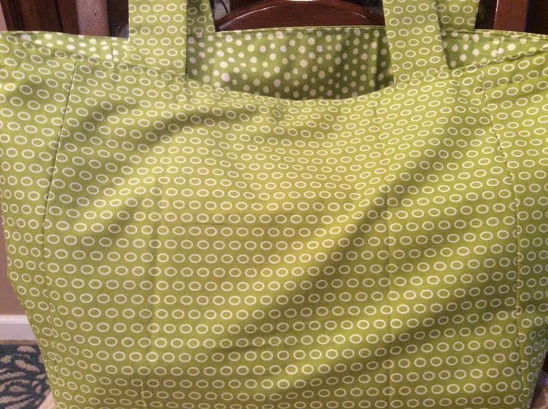 lime green tote bag