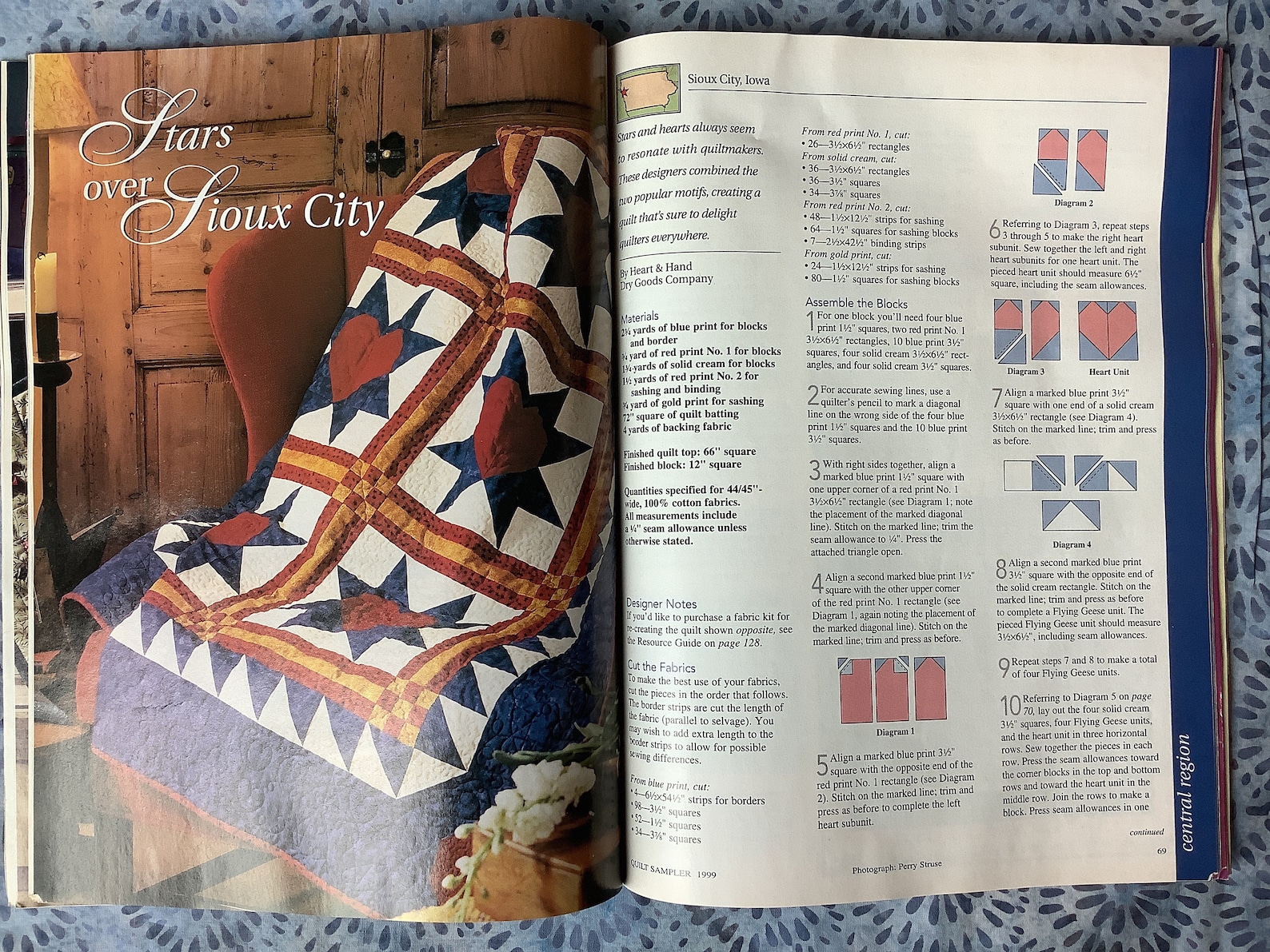 Better Homes and Gardens Quilt Sampler Magazine 1999 EXCELLENT Etsy