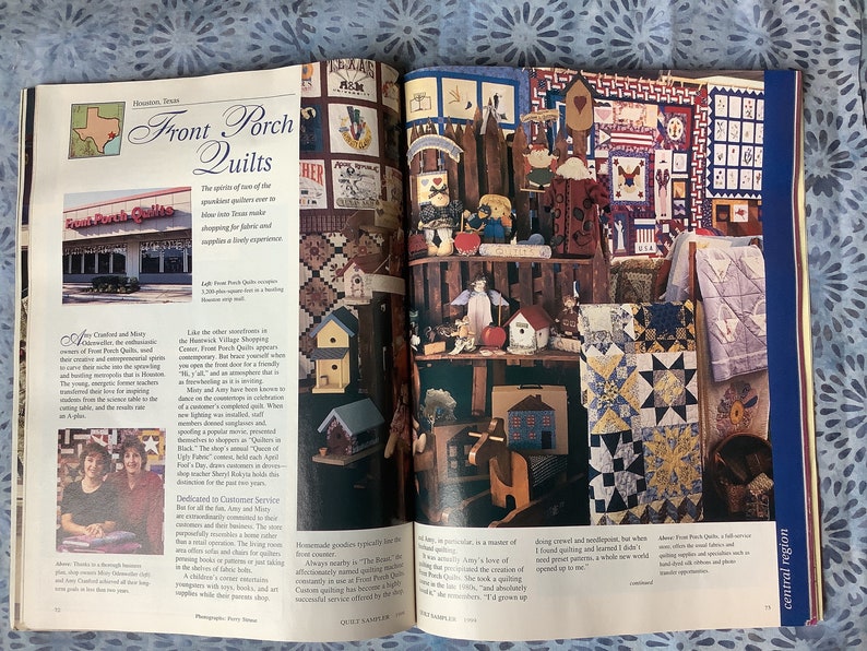 Better Homes and Gardens Quilt Sampler Magazine 1999 EXCELLENT Etsy