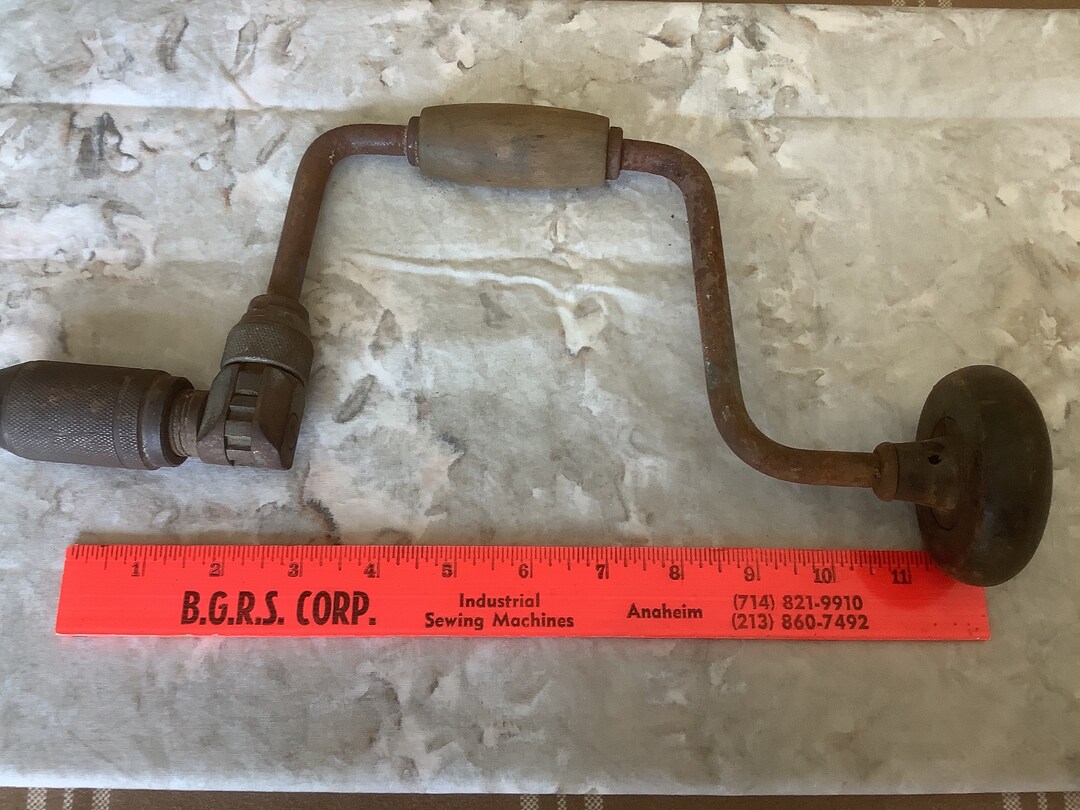 Vintage Ratchet Brace Carpenters Hand Drill Etsy