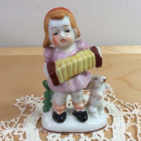 Art & Collectibles ceramic figurines Girl and boy figurine Japan