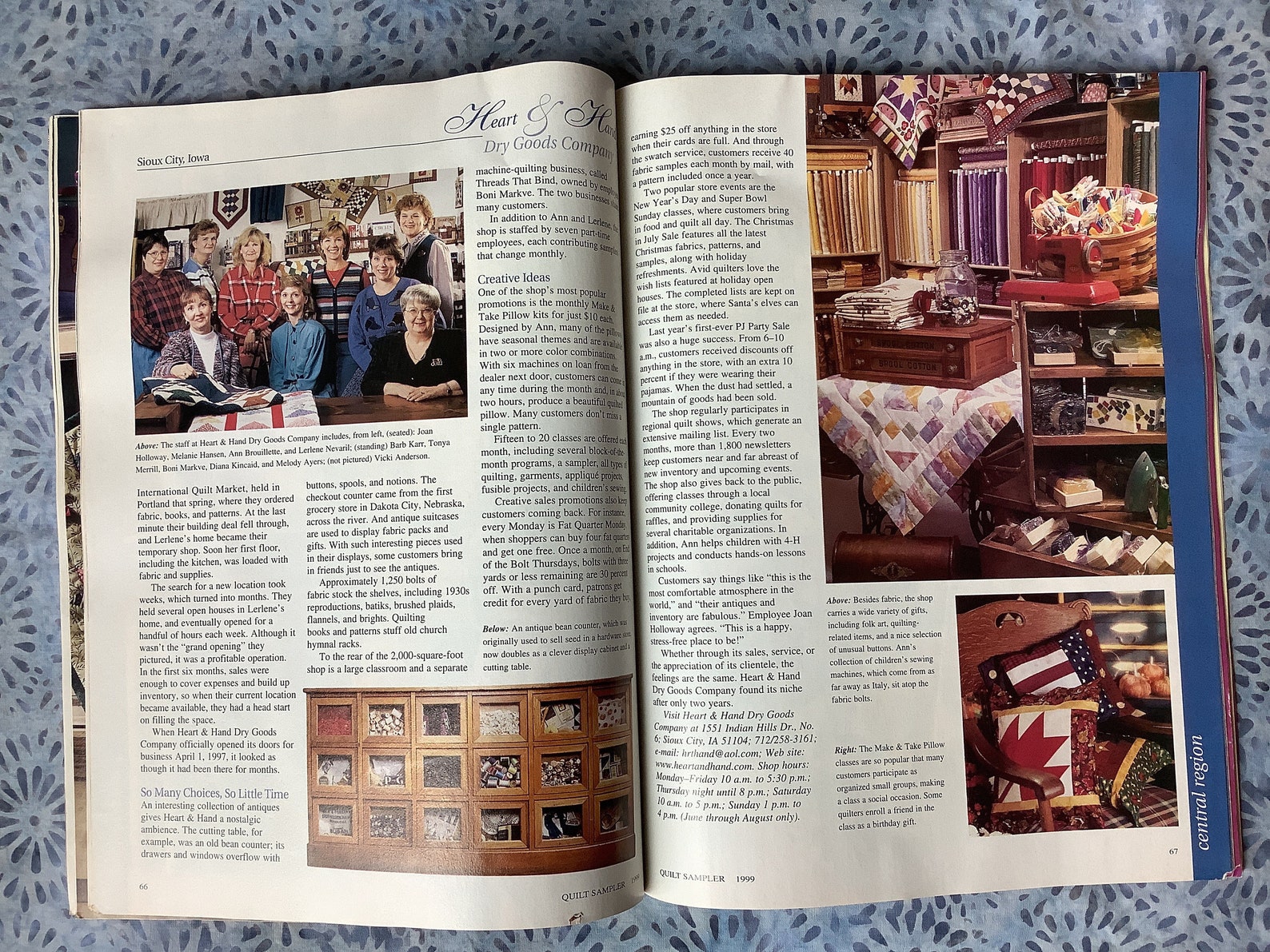 Better Homes and Gardens Quilt Sampler Magazine 1999 EXCELLENT Etsy